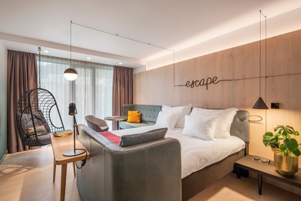 Dossier de presse | 1472-01 - Communiqué de presse | Hotel Norge by Scandic - Concrete Amsterdam - Design d’intérieur commercial - Room - Crédit photo : Wouter van der Sar&nbsp;