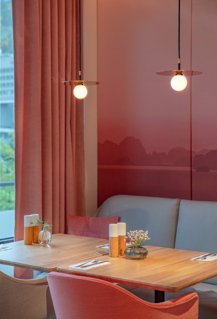 Dossier de presse | 1472-01 - Communiqué de presse | Hotel Norge by Scandic - Concrete Amsterdam - Design d’intérieur commercial - Restaurant Nova&nbsp; - Crédit photo : Wouter van der Sar&nbsp;