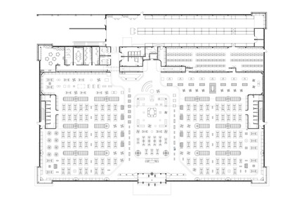 Dossier de presse | 3211-03 - Communiqué de presse | Sportium Saint-Hubert - INDESIGN inc CONRATH architecte - Architecture commerciale - Plan du rez-de-chaussée - Crédit photo : Indesign