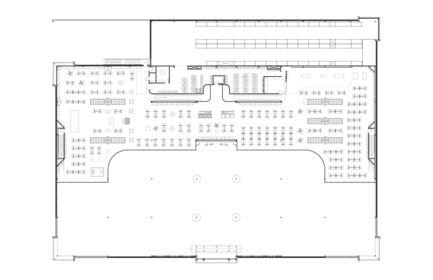 Dossier de presse | 3211-03 - Communiqué de presse | Sportium Saint-Hubert - INDESIGN inc CONRATH architecte - Architecture commerciale - Plan de la mezzanine - Crédit photo : Indesign