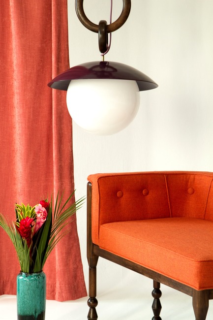 Press kit | 1607-08 - Press release | DesignTO is Where Art & Design Meet this January! - DesignTO - Event + Exhibition - I L U MOTEL by Natalie Sirianni -&nbsp;Lasso Pendant and Dolly Side Chair - Photo credit:  Natalie Sirianni 