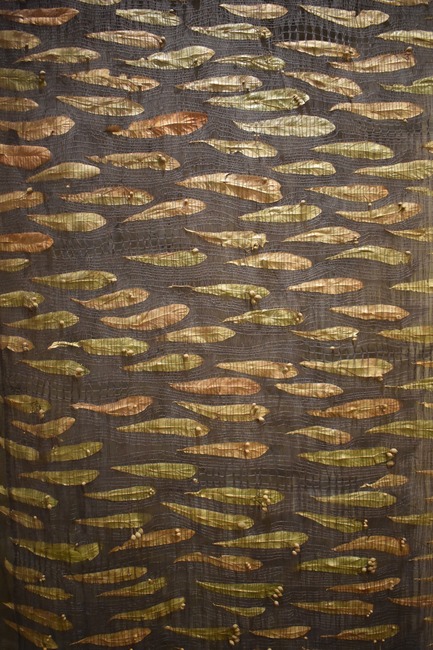 Press kit | 1607-08 - Press release | DesignTO is Where Art & Design Meet this January! - DesignTO - Event + Exhibition - Wild Teachings by Kathleen Morris -&nbsp;linden leaves, linen thread - Photo credit: Kathleen Morris