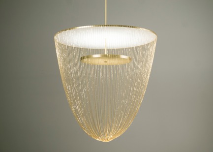 Press kit | 2110-06 - Press release | Stellar Design of Larose Guyon’s Céleste Captures the Spiritual Essence of Light - Larose Guyon - Lighting Design - Celeste Large - Brass - Photo credit: Larose Guyon