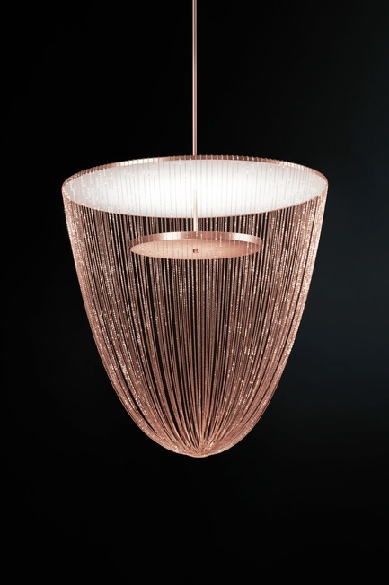 Press kit | 2110-06 - Press release | Stellar Design of Larose Guyon’s Céleste Captures the Spiritual Essence of Light - Larose Guyon - Lighting Design - Celeste Large - Copper - Photo credit: Larose Guyon