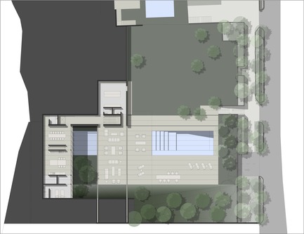 Dossier de presse | 2346-02 - Communiqué de presse | Open House - Domaine Public Architects - Architecture commerciale -  Plan Rez-de-chaussée - Crédit photo : Domaine Public Architects