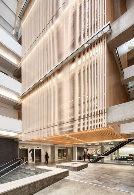 Dossier de presse | 755-06 - Communiqué de presse | Agrandissement du siège social de la Confédération des syndicats nationaux (CSN) - Consortium BGLA + NEUF architect(e)s - Architecture commerciale - Crédit photo : Stéphane Brügger
