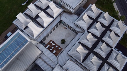 Press kit | 2220-02 - Press release | In the World of an Architect - Reiulf Ramstad Arkitekter - Event + Exhibition - The roofs of the Utzon Center - Photo credit: Bang Clemme Film &amp; Openhouse
