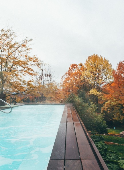 Dossier de presse | 1408-01 - Communiqué de presse | The PavillonOuest: a New Relaxation Space at BALNEA spa + réservethermale Bromont, Canada - BALNEA Spa + réserve thermale - Architecture commerciale - Crédit photo :         Mathieu Lachapelle