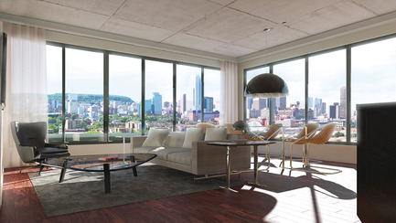 Press kit | 1038-01 - Press release | Authentic lofts, urban condos Le NordelecSuperb nests for rare birds - Elad Canada - Real Estate - Photo credit: 2012 Condos Nordelec