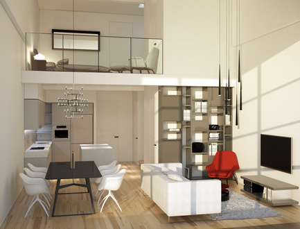 Press kit | 1038-01 - Press release | Authentic lofts, urban condos Le NordelecSuperb nests for rare birds - Elad Canada - Real Estate - Photo credit: 2012 Condos Nordelec