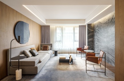Press kit | 2718-01 - Press release | Jing'an Prime Land - Mason Studio - Residential Interior Design -    Townhouse B: living room  - Photo credit: Seth Powers