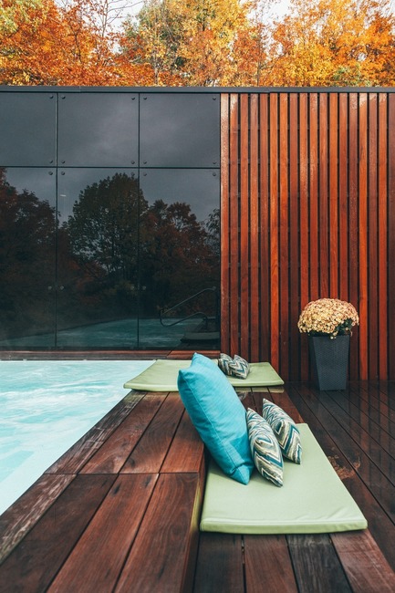 Dossier de presse | 1408-01 - Communiqué de presse | The PavillonOuest: a New Relaxation Space at BALNEA spa + réservethermale Bromont, Canada - BALNEA Spa + réserve thermale - Architecture commerciale - Crédit photo : Mathieu Lachapelle