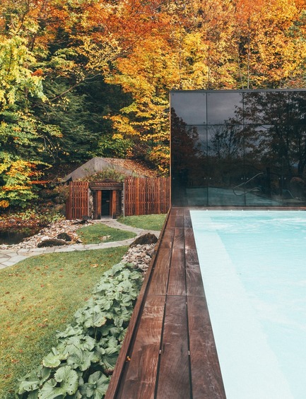 Dossier de presse | 1408-01 - Communiqué de presse | The PavillonOuest: a New Relaxation Space at BALNEA spa + réservethermale Bromont, Canada - BALNEA Spa + réserve thermale - Architecture commerciale - Crédit photo : Mathieu Lachapelle