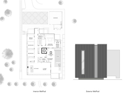 Press kit | 2000-01 - Press release | The WelPod - Circle Wellness Studios - Lifestyle - Floor Plan and elevation - Photo credit: Paul Hennessey