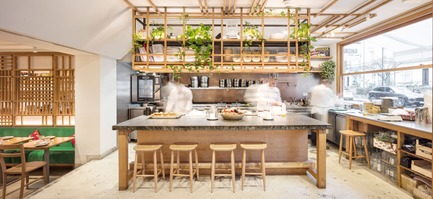 Dossier de presse | 3724-03 - Communiqué de presse | Andina Notting Hill Restaurant and Café-Bakery - EL EQUIPO CREATIVO - Design d’intérieur commercial - Crédit photo : Adrià Goula