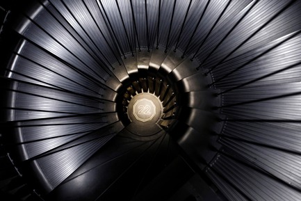 Press kit | 3772-01 - Press release | f22 foto space - LAAB Architects - Art - To create a precise twist, each step was constructed using 3-D printing and casting.&nbsp; - Photo credit: Otto Ng of LAAB Architects