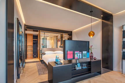 Dossier de presse | 1472-02 - Communiqué de presse | Hotel Andaz - Concrete Amsterdam - Design d’intérieur commercial - The room<br> - Crédit photo : Wouter van der Sar for concrete