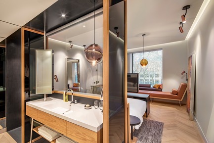 Dossier de presse | 1472-02 - Communiqué de presse | Hotel Andaz - Concrete Amsterdam - Design d’intérieur commercial - The room<br> - Crédit photo : Wouter van der Sar for concrete