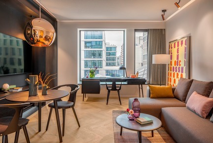 Dossier de presse | 1472-02 - Communiqué de presse | Hotel Andaz - Concrete Amsterdam - Design d’intérieur commercial - The suite<br> - Crédit photo : Wouter van der Sar for concrete