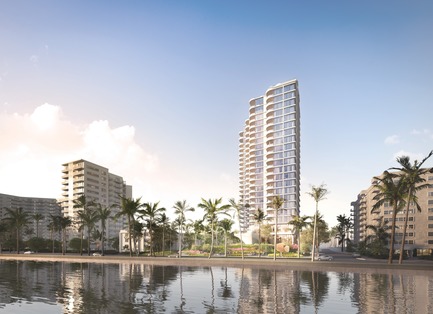 Press kit | 907-06 - Press release | La Clara Groundbreaking - Hariri Pontarini Architects - Residential Architecture - View From Water - Photo credit: Hariri Pontarini Architects