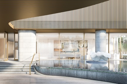 Press kit | 907-06 - Press release | La Clara Groundbreaking - Hariri Pontarini Architects - Residential Architecture - Entryway - Photo credit: Hariri Pontarini Architects