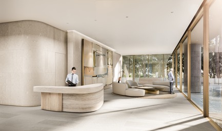 Press kit | 907-06 - Press release | La Clara Groundbreaking - Hariri Pontarini Architects - Residential Architecture - Lobby - Photo credit: Hariri Pontarini Architects