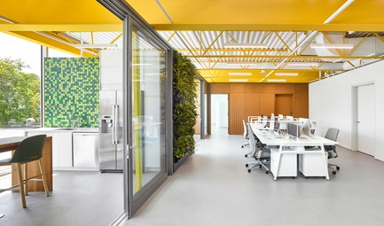 Press kit | 2682-01 - Press release | Innovation Through Design - The Symbiotic Link Between Branding and Architecture - Williamson Williamson Inc. - Commercial Interior Design - Pilot Wagstaff Office Addition:&nbsp;Offices, a cupping room, and staff lunchroom occupy the south facing windows, while a large workroom and service spaces fill the centre.<br>[Completion Date: 2018]<br>     - Photo credit: Scott Norsworthy