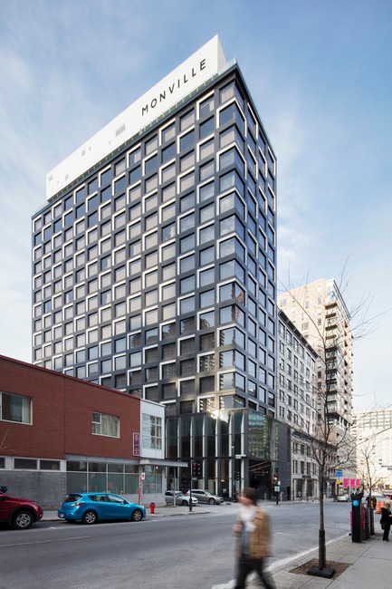 Dossier de presse | 774-10 - Communiqué de presse | L’Ordre des architectes du Québec dévoile les gagnants de ses Prix d’excellence en architecture 2019 - Ordre des architectes du Québec (OAQ) - Concours - Hotel Monville_ACDF - Crédit photo :         Adrien Williams