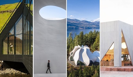 Press kit | 809-27 - Press release | Meet the Finalists of the 2019 AZ Awards - AZURE - Competition - <b><i>Commercial/Institutional Architecture Under 1,000 SqM&nbsp;</i></b><br><br><b>Henning Larsen:&nbsp;</b>Eystur Town Hall, Norõragøta, Faroe Islands<br><br><b>OPEN Architecture:</b>&nbsp;UCCA Dune Art Museum, Qinhuangdao, China<br><br><b>Patkau Architects:</b>&nbsp;Temple of Light, Kootenay Bay, Canada<br><br><b>Studio Cadena:</b>&nbsp;Masa Café &amp; Bakery in Bogota, Bogota, Colombia<br> - Photo credit: AZURE