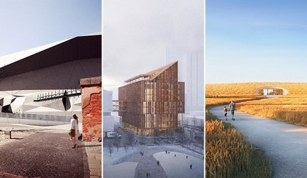 Press kit | 809-27 - Press release | Meet the Finalists of the 2019 AZ Awards - AZURE - Competition - <b><i>Unbuilt Buildings</i></b><br><br><b>FAAB Architektura:</b>&nbsp;Museum of Prison Pawiak<br><br><b>Moriyama &amp; Teshima Architects and Acton Ostry Architects:</b>&nbsp;‘The Arbour’ George Brown Tall Wood Building<br><br><b>Studio VAARO and Gabriel Fain Architects:&nbsp;</b>Pedrignano Visitors Center<br> - Photo credit: AZURE