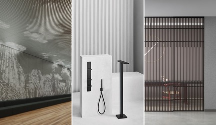 Press kit | 809-27 - Press release | Meet the Finalists of the 2019 AZ Awards - AZURE - Competition - <b><i>Architectural Products</i></b><br><br><b>Arktura:&nbsp;</b>Vapor Graphic Perf<br><b><br>Aboutwater from Boffi and Fantini:</b>&nbsp;AK/25 by Paik Sun Kim<br><br><b>Lualdi:</b>&nbsp;Koan Sliding System KokaiStudios<br> - Photo credit: AZURE