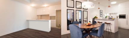 Press kit | 788-06 - Press release | After Ready-to-Wear and Ready-to-Cook, Here is thePrêt à vivre - Clairoux - Residential Interior Design - Before and After Prêt à vivre - Photo credit: Julien Perron-Gagné
