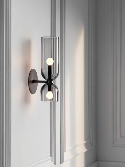 Press kit | 1665-03 - Press release | Lightmaker Studio Reimagines the Wall Sconce at ICFF 2019 in New York City - Lightmaker Studio - Lighting Design - Edie - Photo credit: Lisa Petrole