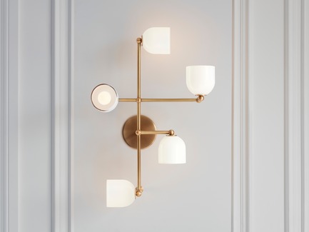 Press kit | 1665-03 - Press release | Lightmaker Studio Reimagines the Wall Sconce at ICFF 2019 in New York City - Lightmaker Studio - Lighting Design - Parallel&nbsp; - Photo credit: Lisa Petrole