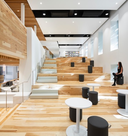 Press kit | 865-35 - Press release | Stimulate Idea Generation and Business Growth Through Well-Designed Collaborative Spaces - Lemay - Commercial Interior Design - Bishop’s University Learning Commons - Photo credit: Stephane Groleau