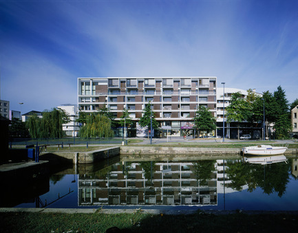 Dossier de presse | 748-04 - Communiqué de presse | Être et transmettre Michel W. Kagan, architecte et pédagogue (1953-2009) - Centre de design de l'UQAM - Évènement + Exposition - Logements, Port Saint-Martin, Rennes, 2005, photo JM Monthiers - Crédit photo : Agence Michel Kagan Architecture & Associés