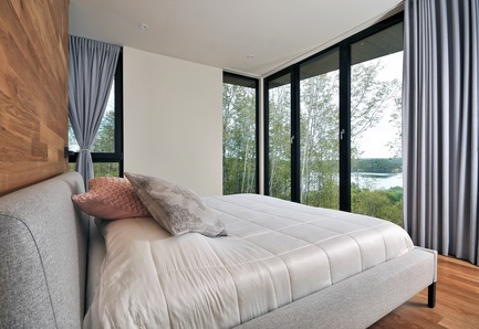 Press kit | 3463-02 - Press release | Up There ! - ESPACE VITAL architecture - Residential Architecture - Master bedroom<br> - Photo credit: Stéphane Lemire<br>