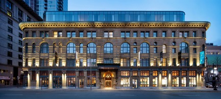 Dossier de presse | 1387-06 - Communiqué de presse | Hôtel Birks : Une icône de la rue Sainte-Catherine restaurée - NEUF architect(e)s - Architecture commerciale - Crédit photo : Adrien Williams