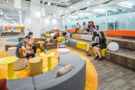 Dossier de presse | 3593-02 - Communiqué de presse | SOHO 3Q Coworking Spaces:the Story of Creating the First CoworkingSpaces in China - anySCALE Architecture Design - Design d’intérieur commercial -  SOHO 3Q ZHONGSHAN PLAZA  - Crédit photo : CreatAR