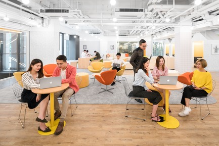 Dossier de presse | 3593-02 - Communiqué de presse | SOHO 3Q Coworking Spaces:the Story of Creating the First CoworkingSpaces in China - anySCALE Architecture Design - Design d’intérieur commercial -  SOHO 3Q FUXING PLAZA C  - Crédit photo : CreatAR