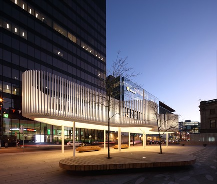 Press kit | 1615-05 - Press release | The Illuminating Engineering Society of BC announces its 2019 ‘Vision Award’ recipients - IESBC - Lighting Design - šxʷƛ̓ənəq Xwtl’e7énk Square Pavilion (EOS Lightmedia), formerly The Vancouver Art Gallery North Plaza located in Vancouver, BC, received IESBC's Vision Award and Award of Merit for Outdoor Lighting Design.&nbsp; - Photo credit: Ema Peter Photography