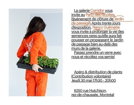 Press kit | 1619-08 - Press release | Corridor Gallery Presents "Jardin de Passage" - Lambert & Fils - Event + Exhibition - Party des récoltes : Distribution and closing event - Photo credit: Arseni Khamzin