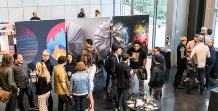 Press kit | 2949-03 - Press release | San Francisco Design Week 2019 - San Francisco Design Week / AIGA SF - Event + Exhibition - Exhibition Opening at San Francisco Design Week.<br> - Photo credit:  Andre Pennycooke<br> 