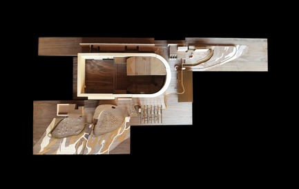 Press kit | 907-08 - Press release | Topping-Off Ceremony at the Tom Patterson Theatre for the Stratford Festival - Hariri Pontarini Architects - Event + Exhibition - Physical Model - Photo credit: Hariri Pontarini Architects