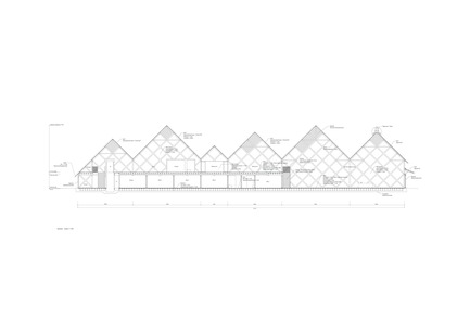 Dossier de presse | 3544-01 - Communiqué de presse | Tomioka Chamber of Commerce and Industry - Tezuka Architects - Architecture institutionnelle - Section S:1/150 - Crédit photo : Tezuka Architects