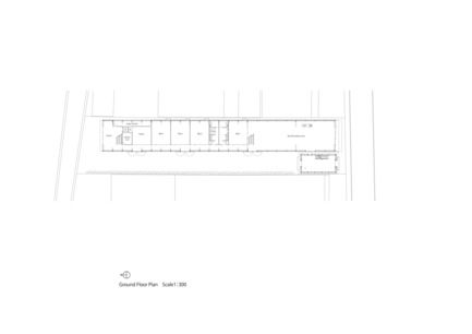 Dossier de presse | 3544-01 - Communiqué de presse | Tomioka Chamber of Commerce and Industry - Tezuka Architects - Architecture institutionnelle - Ground Floor Plan S:1/300 - Crédit photo : Tezuka Architects