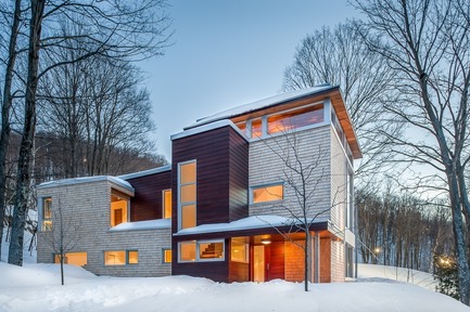 Dossier de presse | 1536-01 - Communiqué de presse | La Poudreuse - Luc Plante architecture + design - Architecture résidentielle - La Poudreuse - Crédit photo : Jean-Guy Lambert photographe
