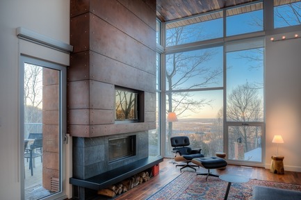 Dossier de presse | 1536-01 - Communiqué de presse | La Poudreuse - Luc Plante architecture + design - Architecture résidentielle - La Poudreuse - Crédit photo : Jean-Guy Lambert photographe