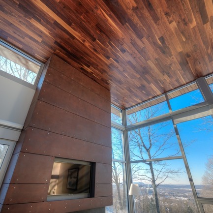 Dossier de presse | 1536-01 - Communiqué de presse | La Poudreuse - Luc Plante architecture + design - Architecture résidentielle - La Poudreuse - Crédit photo : Jean-Guy Lambert photographe