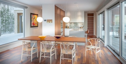 Dossier de presse | 1536-01 - Communiqué de presse | La Poudreuse - Luc Plante architecture + design - Architecture résidentielle - La Poudreuse - Crédit photo : Jean-Guy Lambert photographe